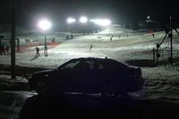 Alpine Valley Ski Lodge at night