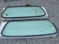 Two back windows, inside