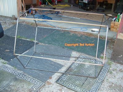 Finished tumbler cage frame